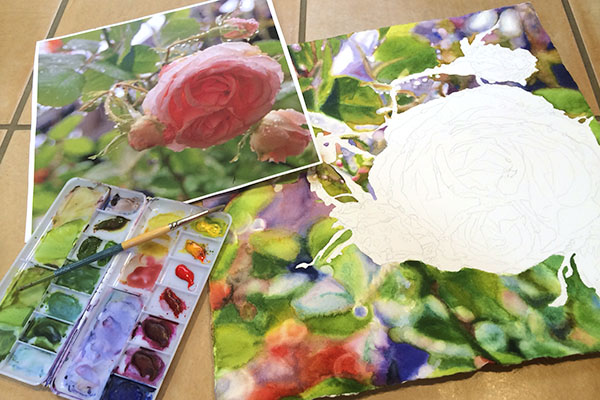 Watercolor for adults, all levels, Wednesdays, 7-9 pm